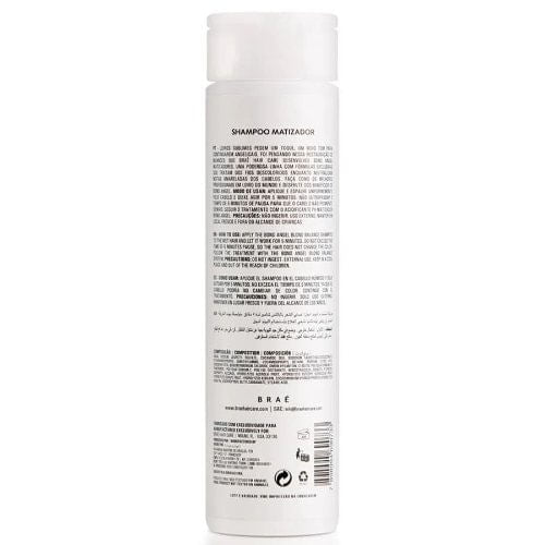 BRAÉ Bond Angel - Shampoo Matizador 250ml - verso com modo de uso