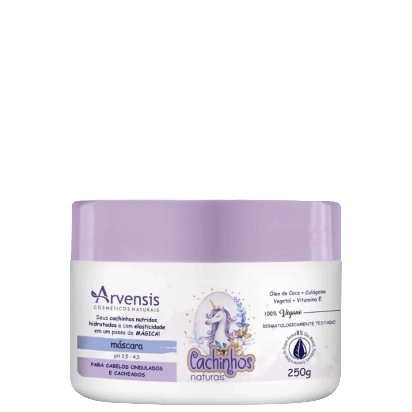 Arvensis Cosméticos Naturais Cachinhos Naturais Ondulados e Cacheados - Máscara Capilar 250g