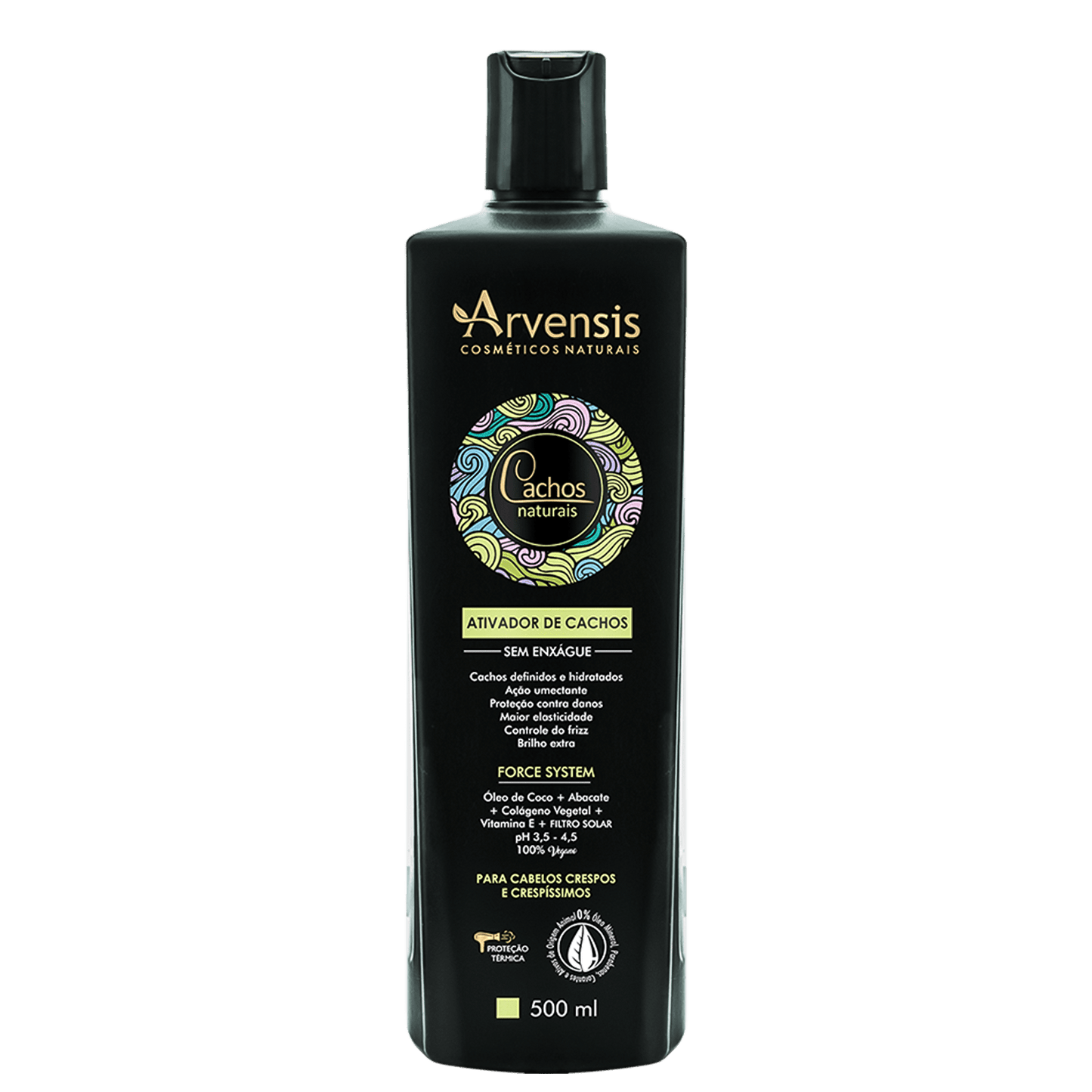 Arvensis Cosméticos Naturais Cachos Naturais Crespos e Crespíssimos - Ativador de Cachos 500ml