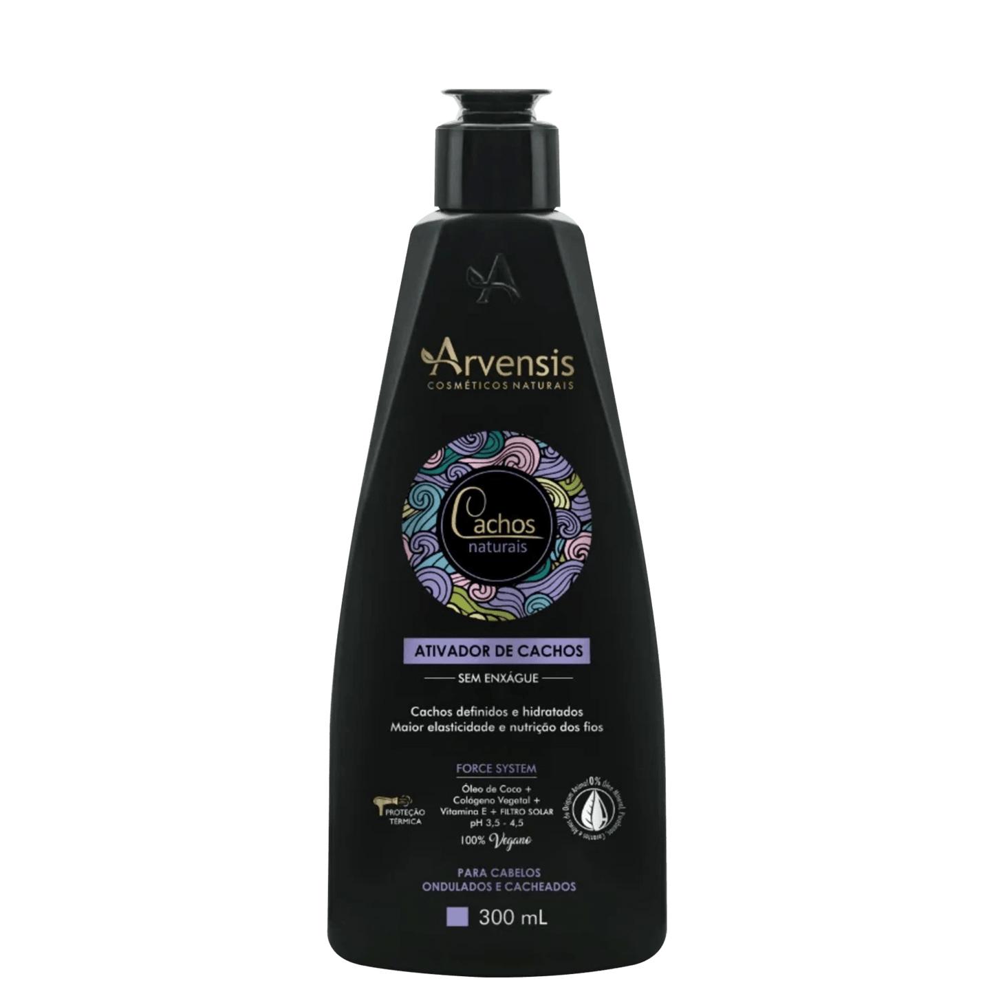 Arvensis Cosméticos Naturais Cachos Naturais Ondulados e Cacheados - Ativador de Cachos 300ml