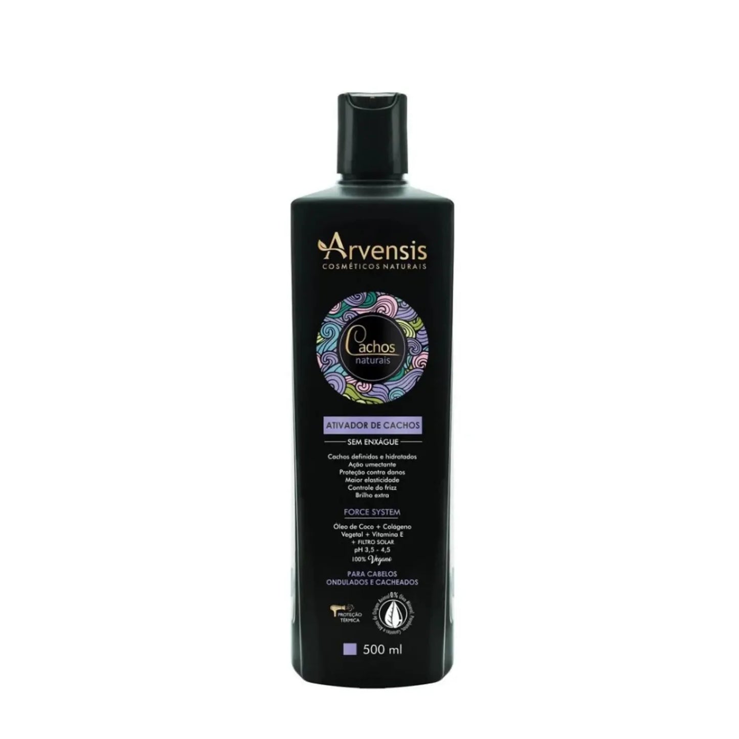 Arvensis Cosméticos Naturais Cachos Naturais Ondulados e Cacheados - Ativador de Cachos 500ml