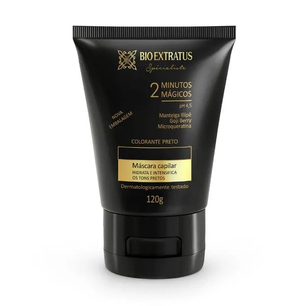 Bio Extratus Máscara Colorante 120Gr Preto