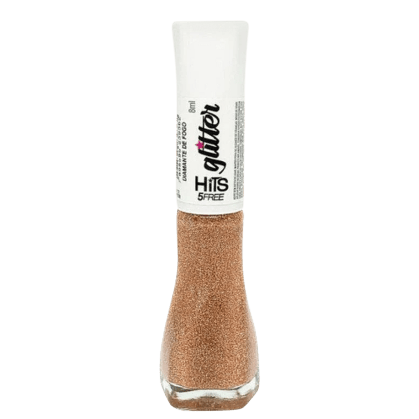 Esmalte Hits 5Free Glitter Coleção Diamante De Fogo 8ml