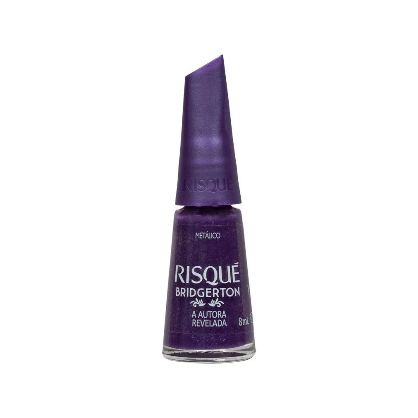 Esmalte Metálico Risqué Bridgerton A Autora Revelada Roxo 8ml