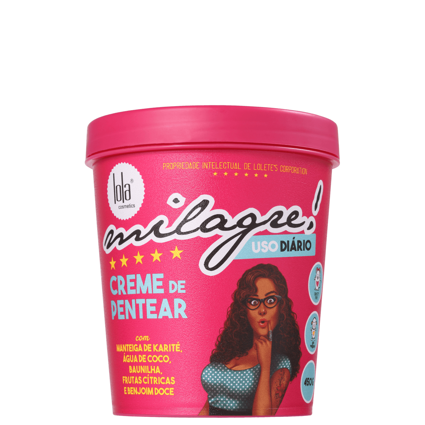 Lola Cosmetics Milagre - Creme de Pentear 450g