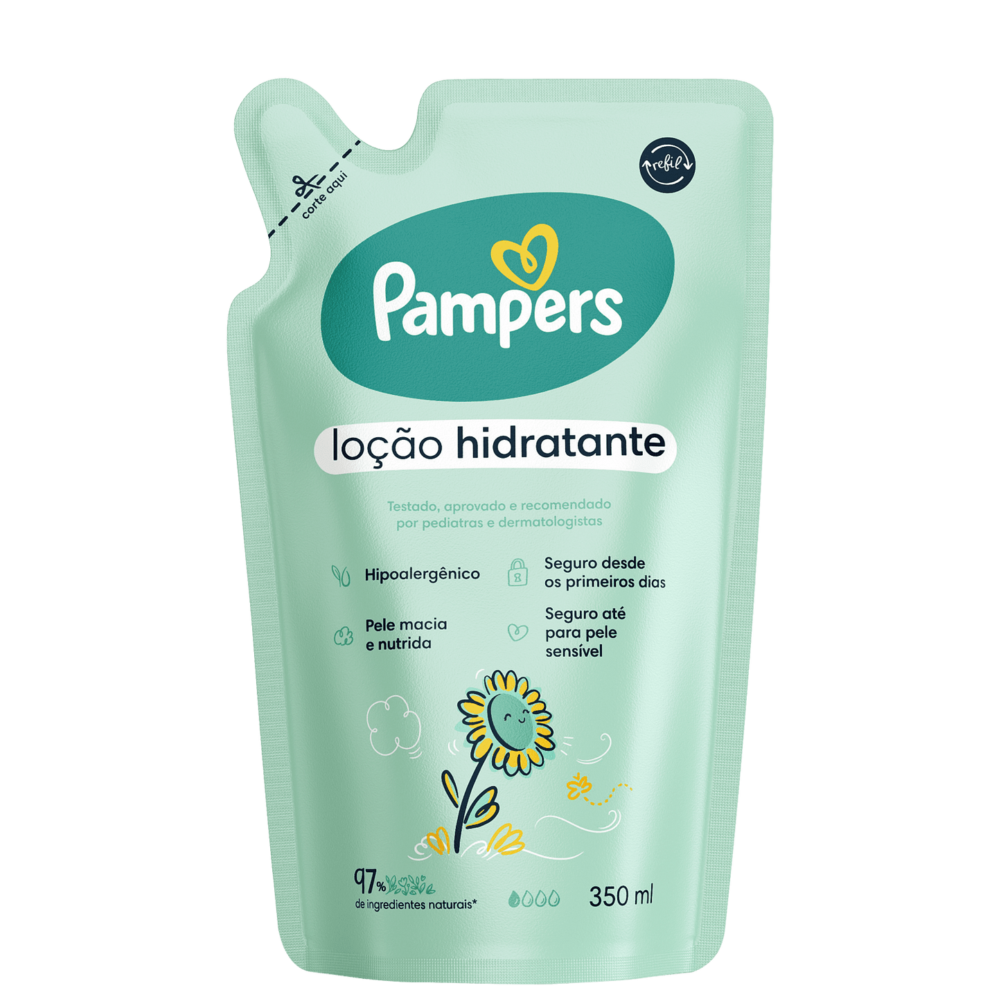 Pampers Girassol Refil - Loção Hidratante Corporal 350ml