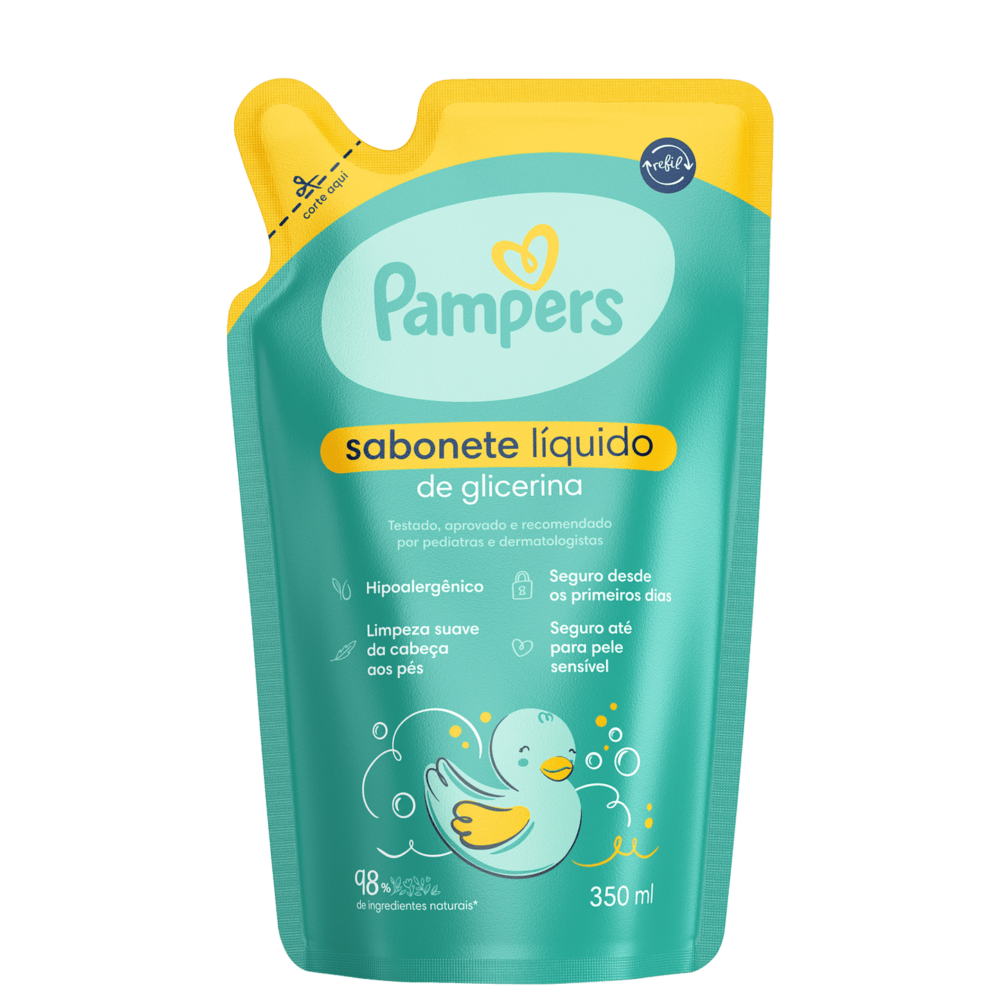 Pampers Glicerina Refil - Sabonete Líquido 350ml