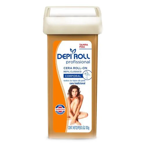 Refil Cera Depilatória Corporal DepiRoll tradicional - 100g