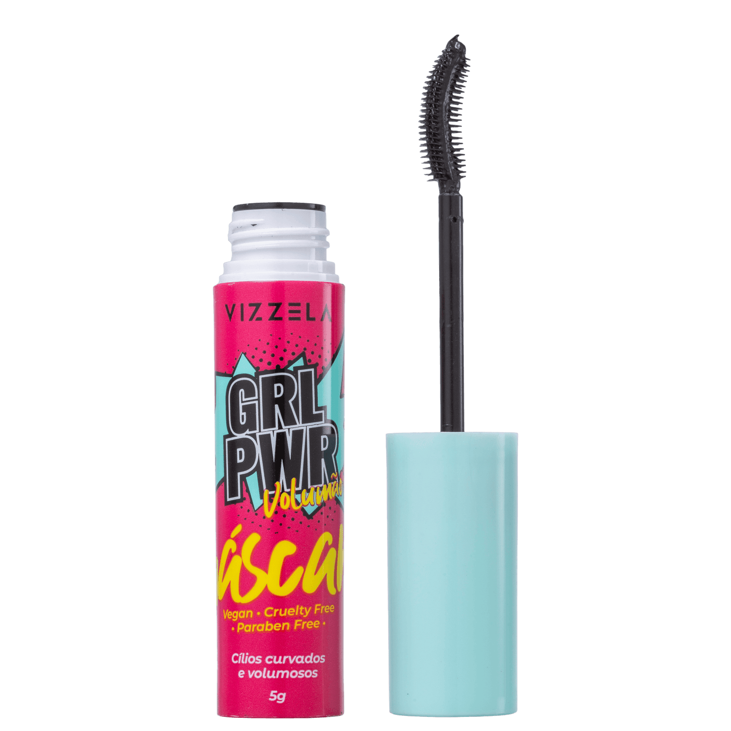 Vizzela Cosméticos Girl Power Preta - Máscara para Cílios 5g