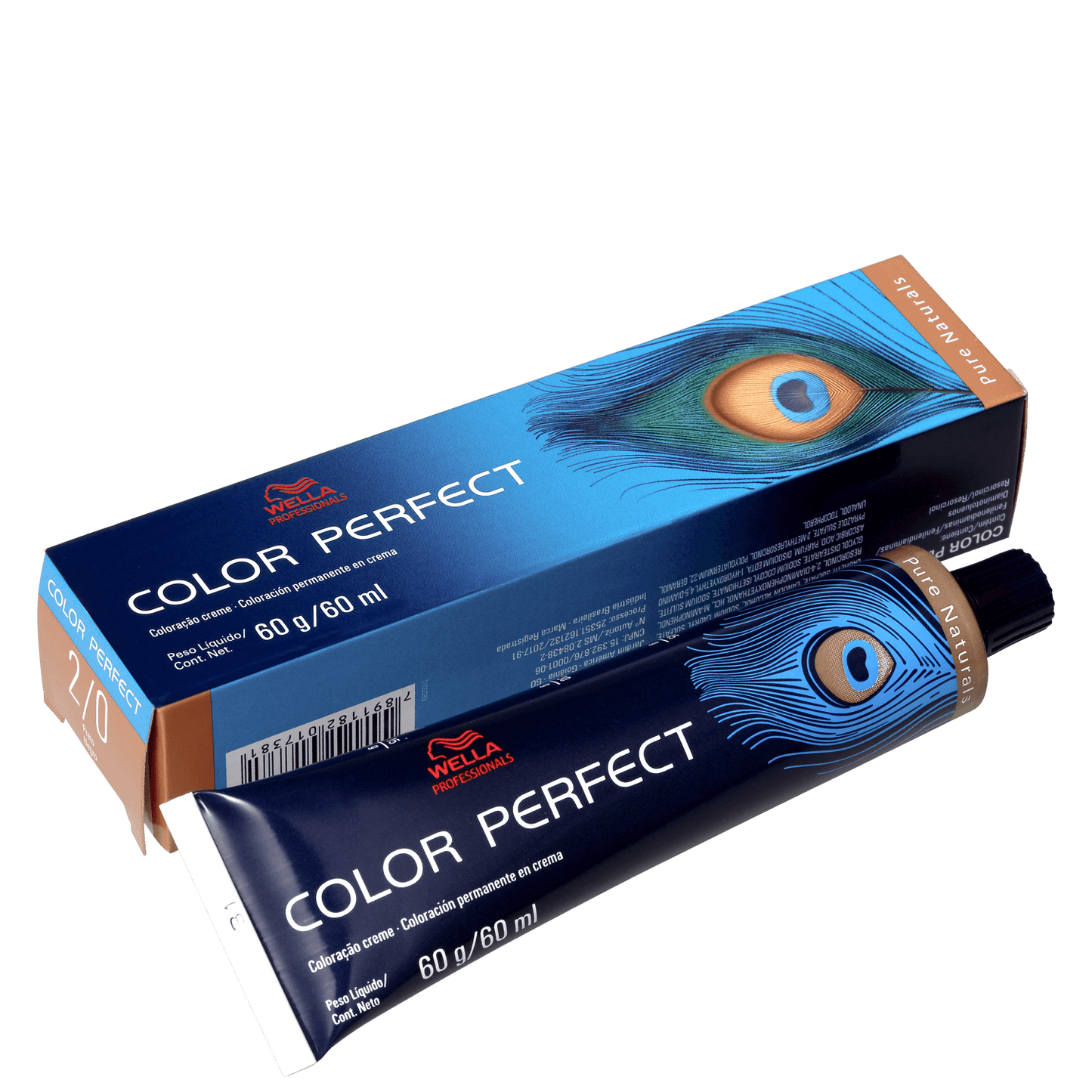 Wella Professionals Color Perfect 2/0 Preto - Coloração Permanente 60g