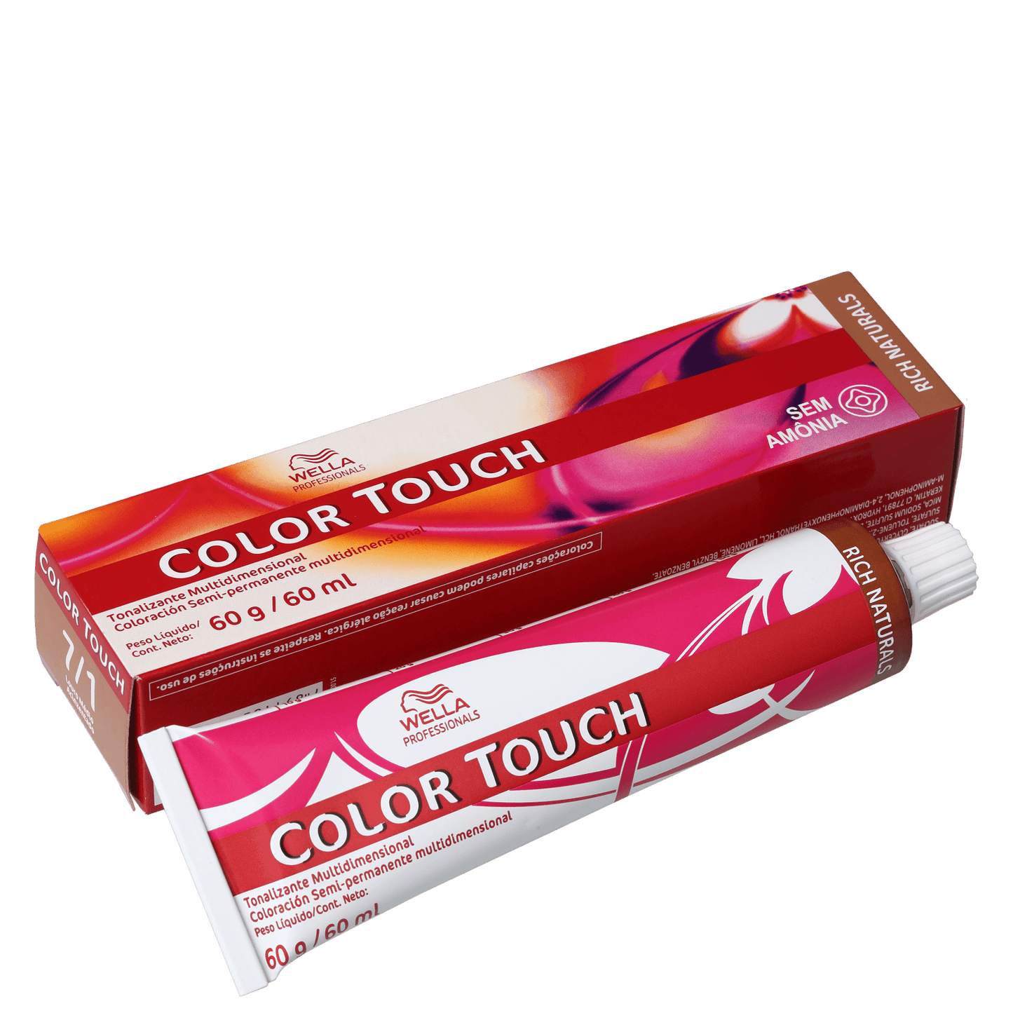 Wella Professionals Color Touch 7/1 Louro Médio Acinzentado - Tonalizante 60g