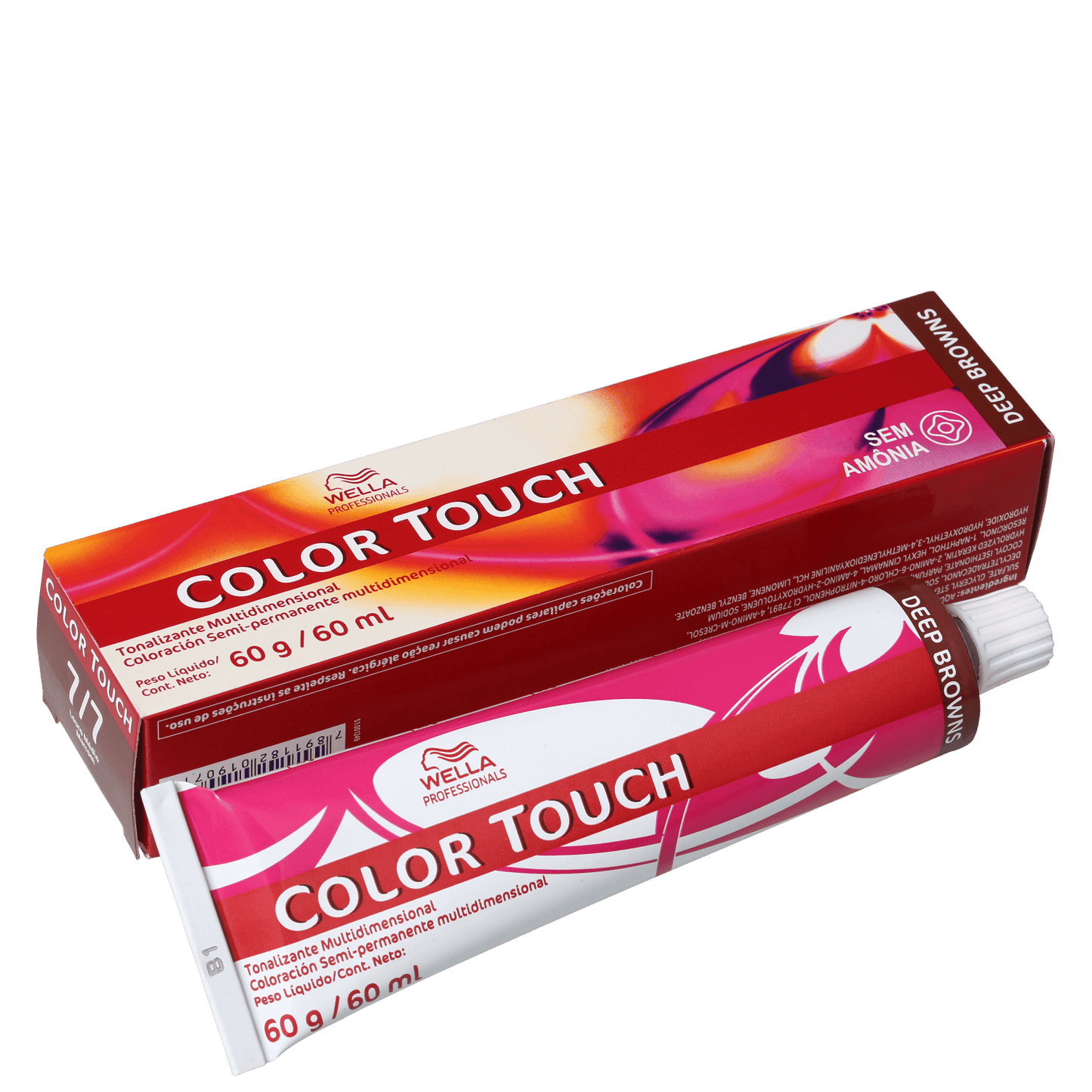 Wella Professionals Color Touch 7/43 Louro Médio Vermelho Dourado - Tonalizante 60g