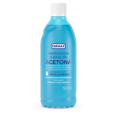 Removedor de esmalte com acetona Farmax 500ml