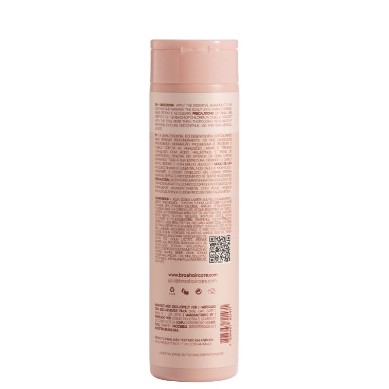 BRAÉ Essential - Shampoo 250ml - verso