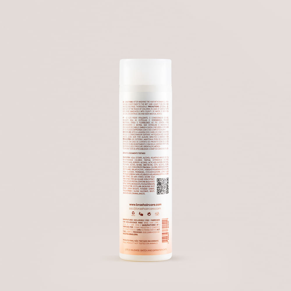 BRAÉ Defense Antiqueda - Condicionador 250ml - verso com modo de uso