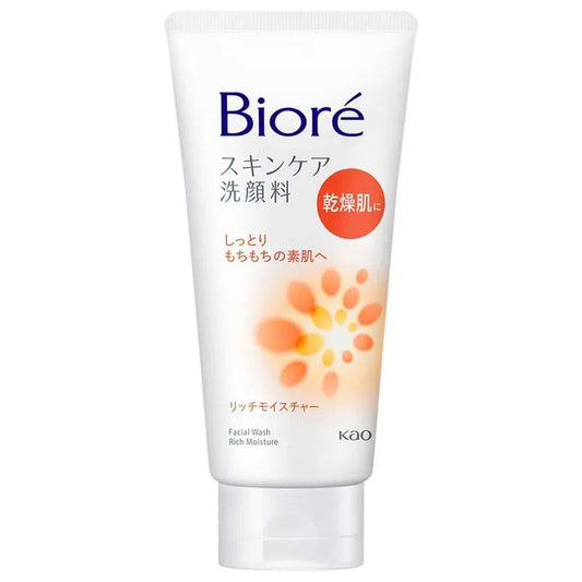 Sabonete de Limpeza Facial Biore Skincare Wash Rich Moisture 130g