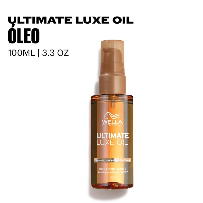 Wella Ultimate Luxe Oil Óleo Reconstrutor 30ml - vista lateral