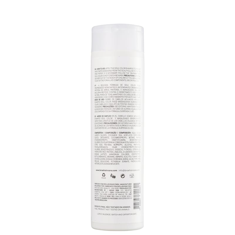 BRAÉ Soul Color - Shampoo 250ml - verso