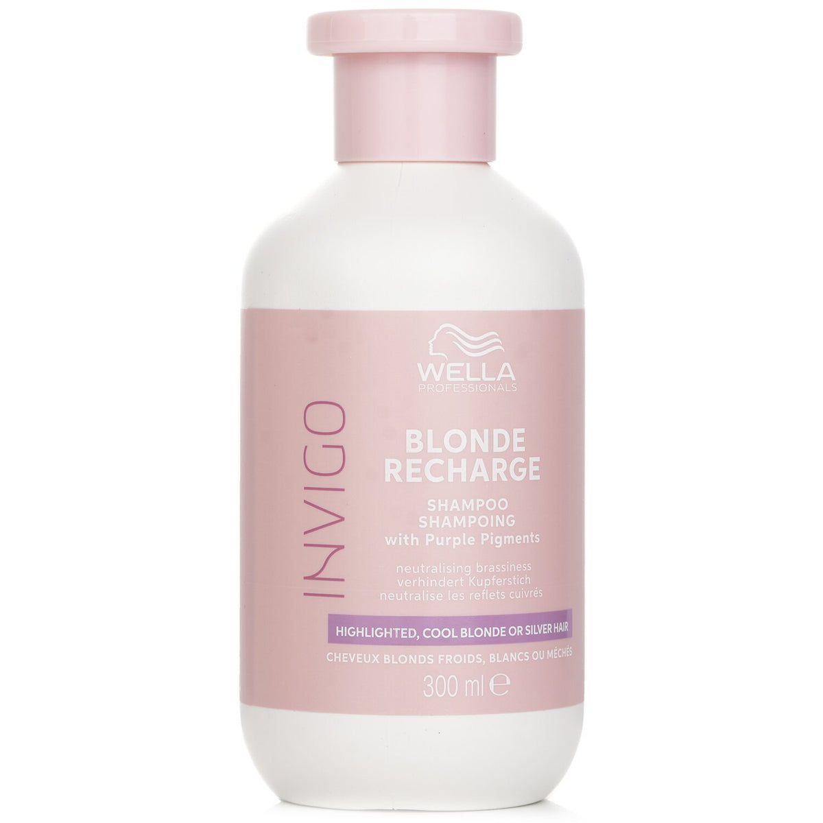 Wella Invigo Blonde Recharge Shampoo 250ml - vista lateral