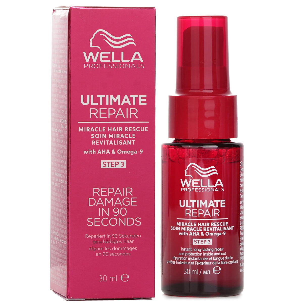 Wella Ultimate Repair Leave-in Miracle Hair Rescue 30ml - vista lateral