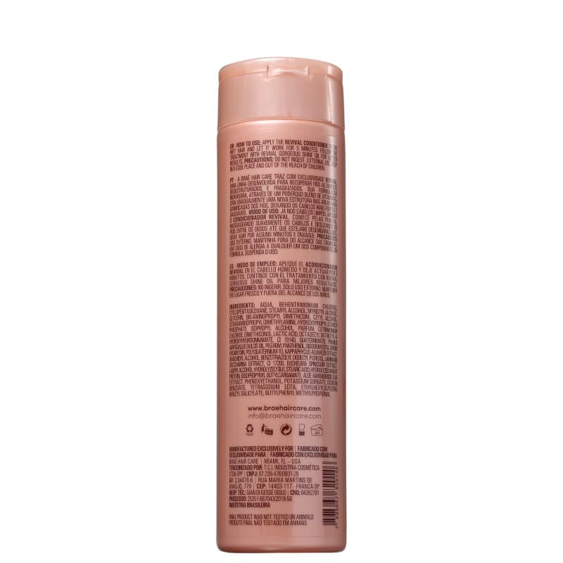 BRAÉ Revival - Condicionador Reconstrução 250ml - verso