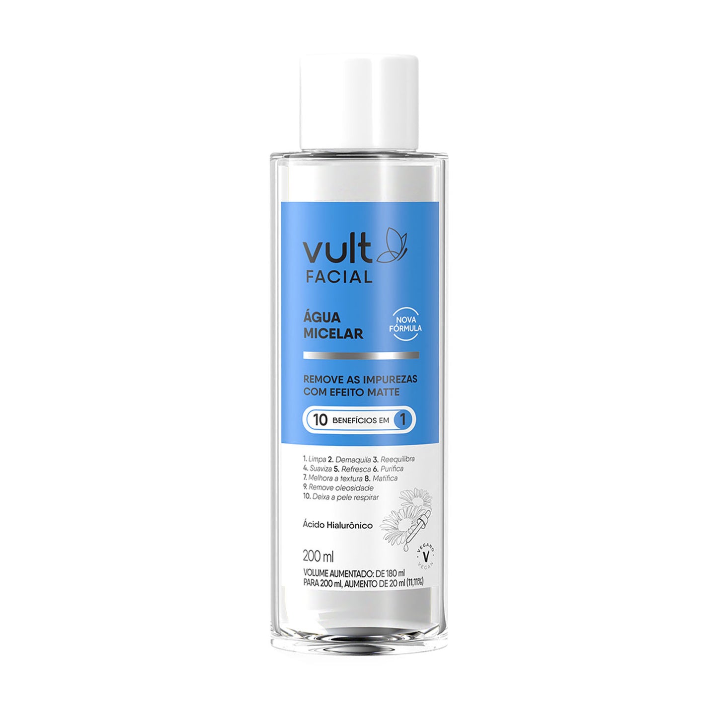 Vult Facial 10 em 1 - Água Micelar 200ml