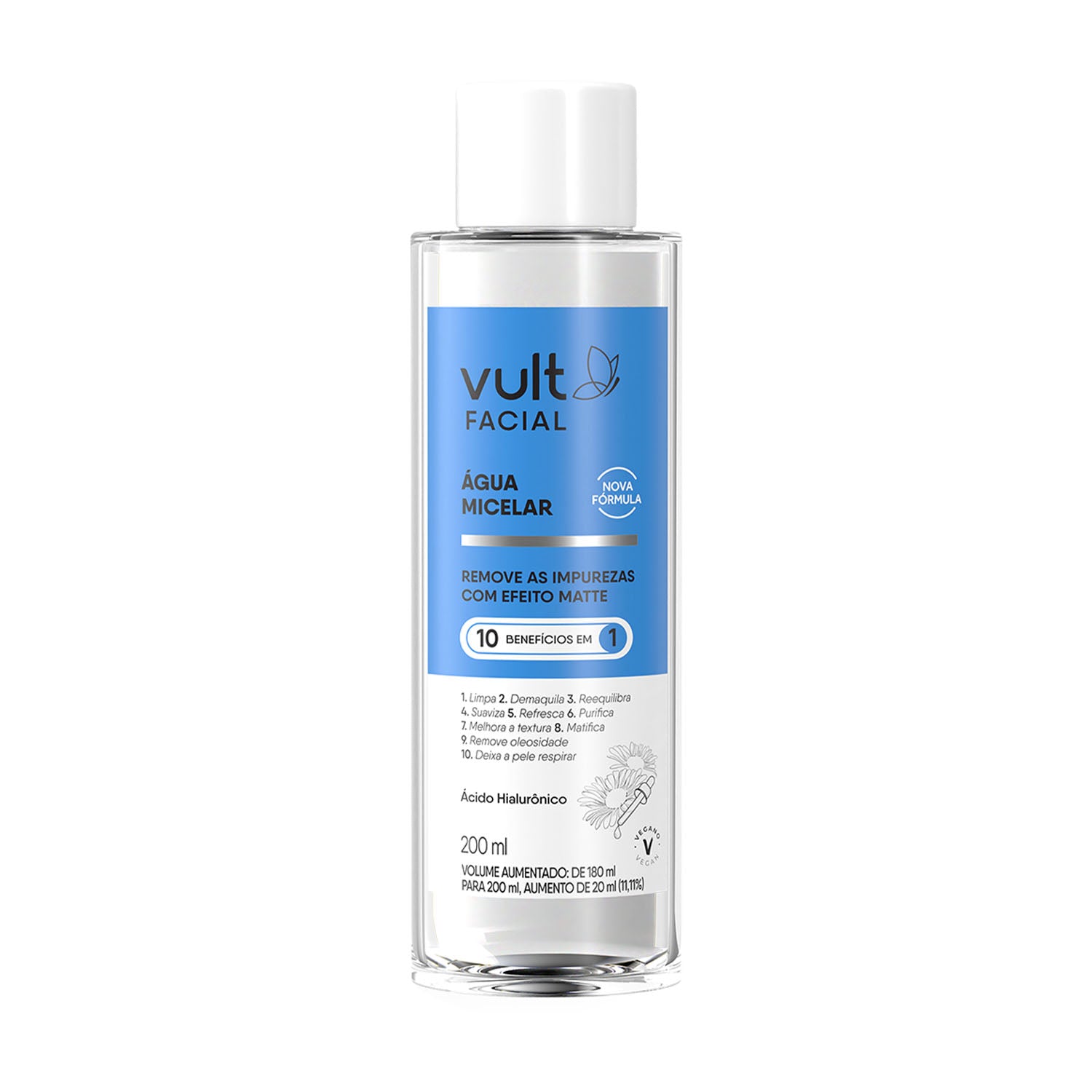 Vult Facial 10 em 1 - Água Micelar 200ml