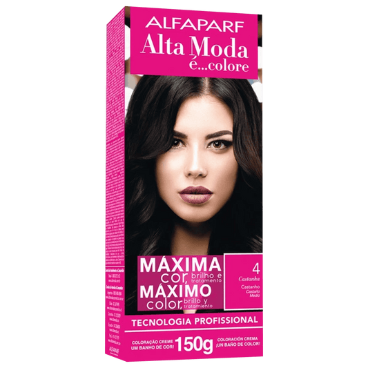 Alta Moda é... Colore 4 Castanho - Coloração Permanente 150g