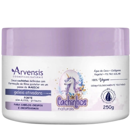 Arvensis Cosméticos Naturais Cachinhos Naturais Forte Fixação - Geleia Ativadora de Cachos 250g