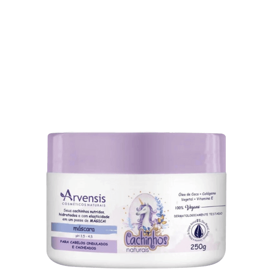Arvensis Cosméticos Naturais Cachinhos Naturais Ondulados e Cacheados - Máscara Capilar 250g