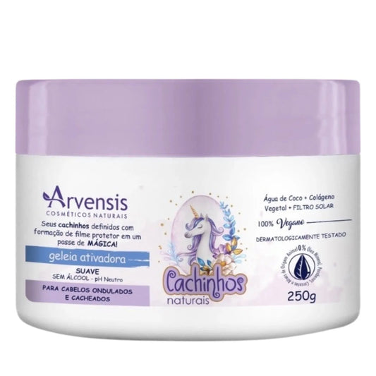 Arvensis Cosméticos Naturais Cachinhos Naturais Suave Fixação - Geleia Ativadora de Cachos 250g