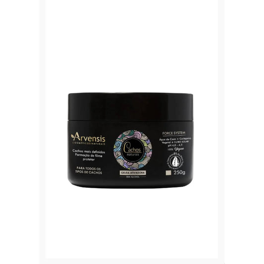 Arvensis Cosméticos Naturais Cachos Naturais - Gelatina Ativadora Fixação Leve 250g