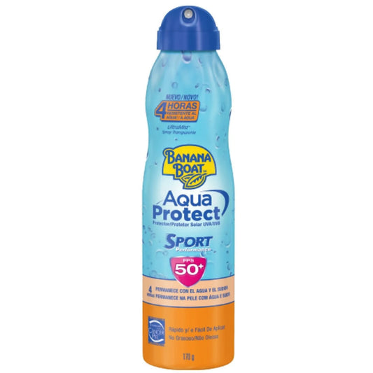 Banana Boat Aqua Protect Sport Protetor Solar Spray Contínuo Fps 50 - Protetor Solar 170g