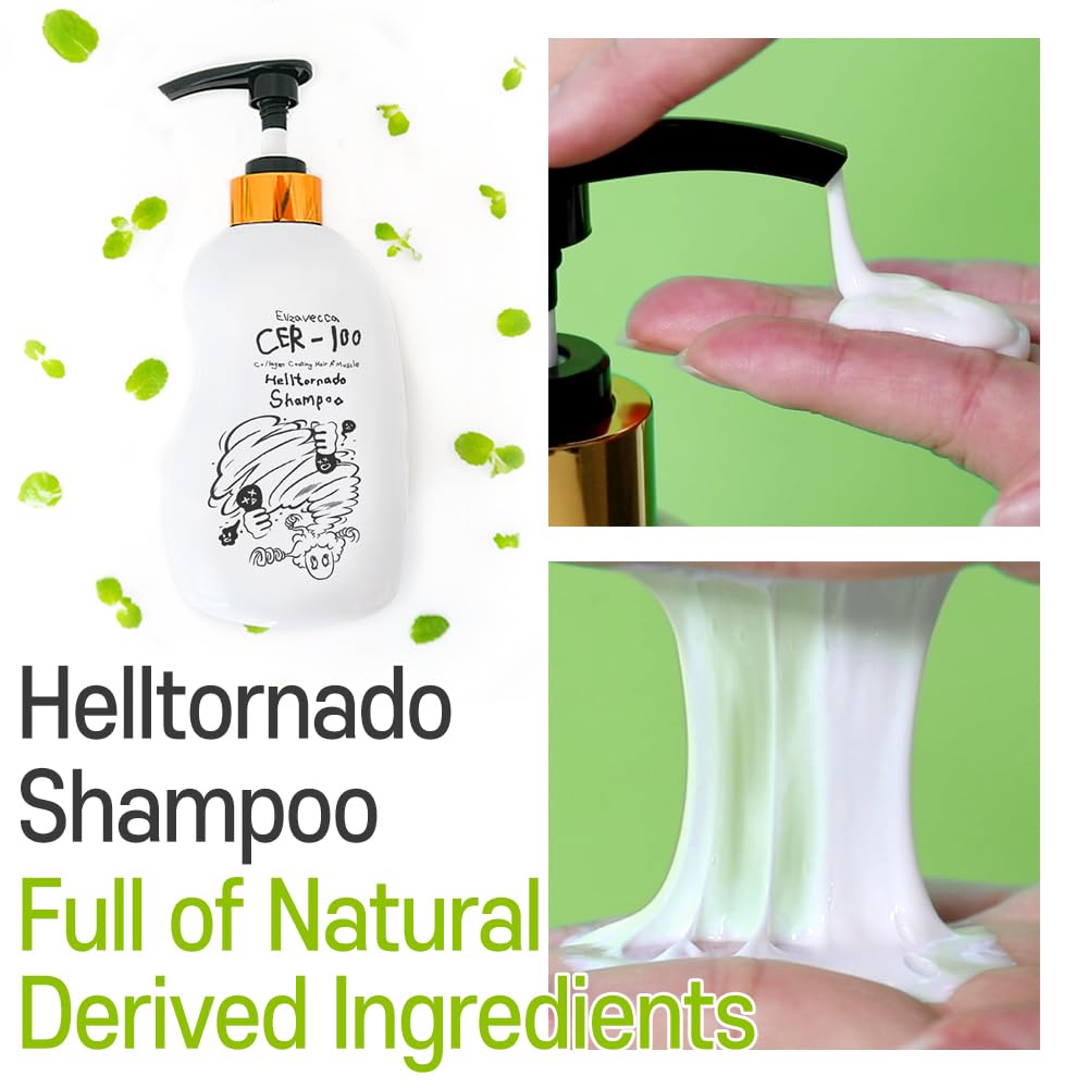 Shampoo Elizavecca CER-100 Hell-Tornado 500ml - rótulo
