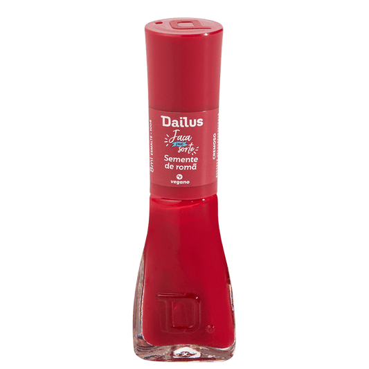 Dailus Faça Sua Sorte Semente de Romã - Esmalte Cremoso 8ml