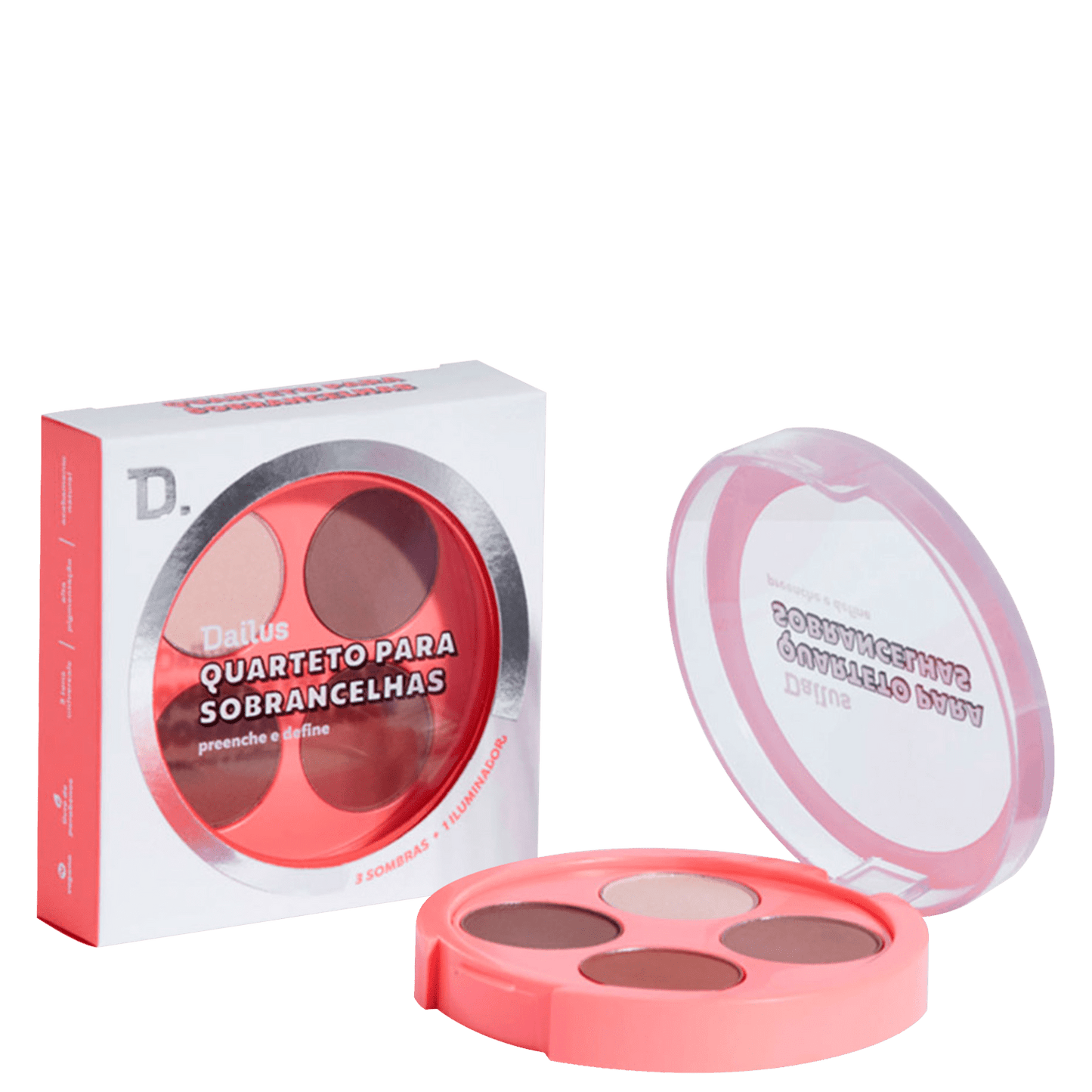 Dailus Quarteto para Sobrancelhas - Paleta de Sombras de Sobrancelha 5,2g