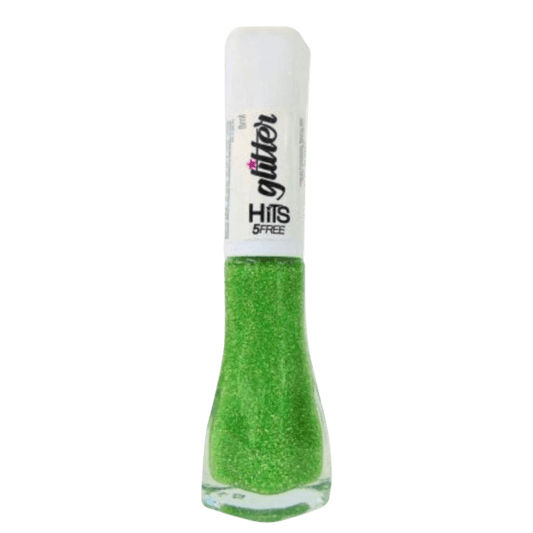 Esmalte Hits 5Free Glitter Coleção Diamante Verde Aurora 8ml