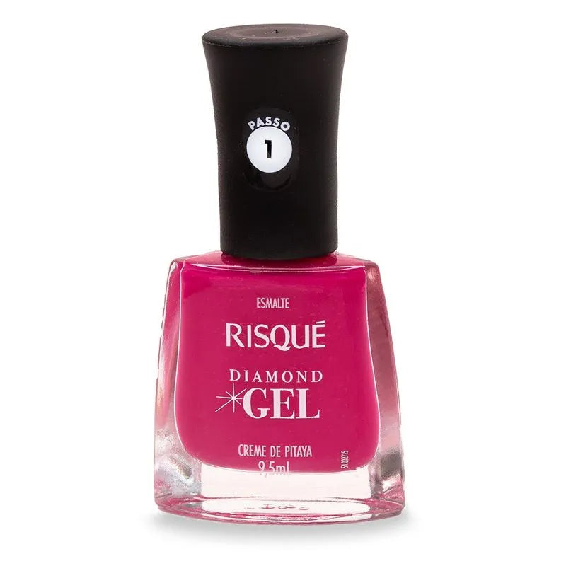 Esmalte Risqué Diamond Gel Creme De Pitaya Rosa Cremoso 9,5ml