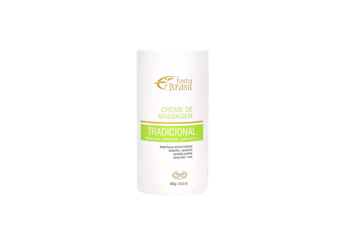 Fonte Brasil creme de massagem tradicional 7 ervas 950g