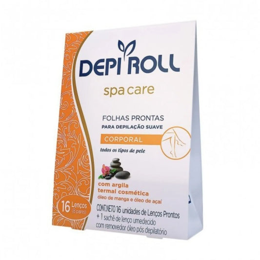 Folhas Para Depilação Corporal Spa Care 8 Pares Depi Roll