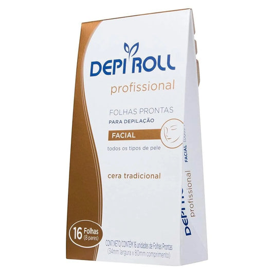 Folhas Prontas Depilação Facial Tradicional Depiroll