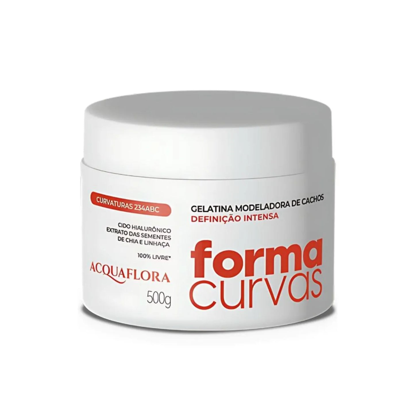 Gelatina Modeladora de Cachos Acquaflora Forma Curvas Definição Intensa 500g