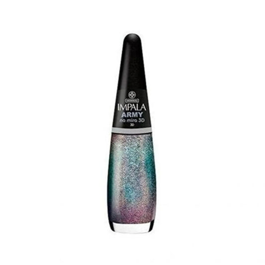 Impala Army Na Mira 3D - Esmalte Glitter 7,5ml