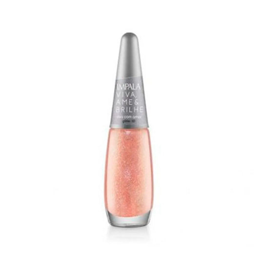 Impala Viva Ame e Brilhe Viva Com Amor - Esmalte Glitter 7,5ml