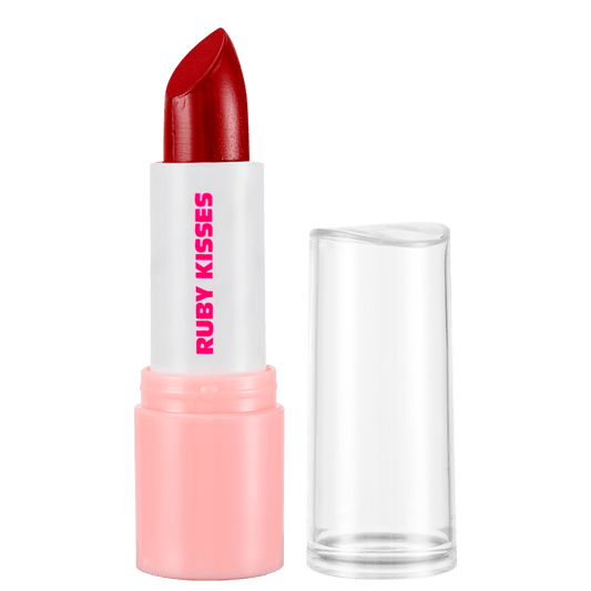 Kiss New York Ruby Kisses Vermelho Sexy - Batom Cremoso 3,5g