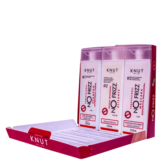 Kit KNUT Escova Tricomplex No Frizz Alisante (3 Produtos)