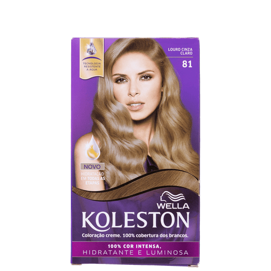 Koleston 81 Louro Cinza Claro - Coloração Permanente