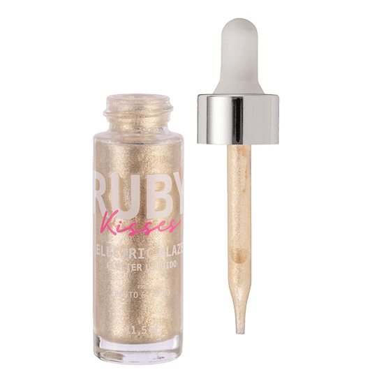 Ruby Kisses Eletric Glaze Champagne - Glitter Líquido 11,5ml
