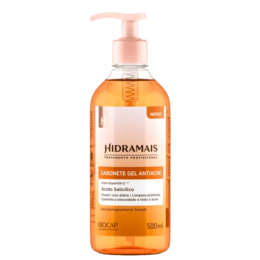 Sabonete Gel Vitamina C Facial Acne super ox c 500ml