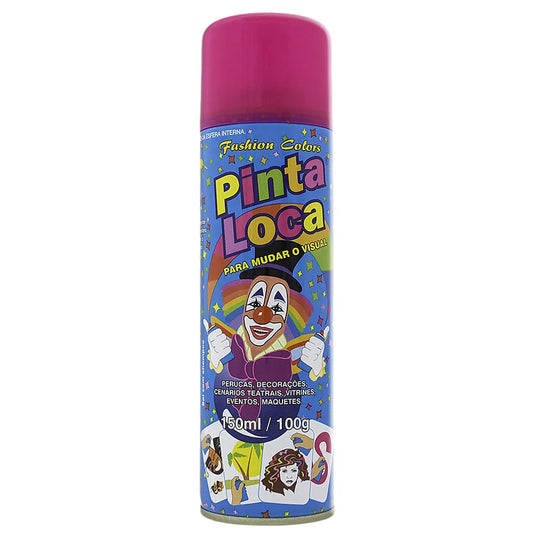 Spray Colorido - Pinta Loca rosa flash 150ml